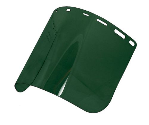 Face shield, dark green petg, 8&#034;x 15.5&#034;x .040, no ir or uv, 15190 for sale