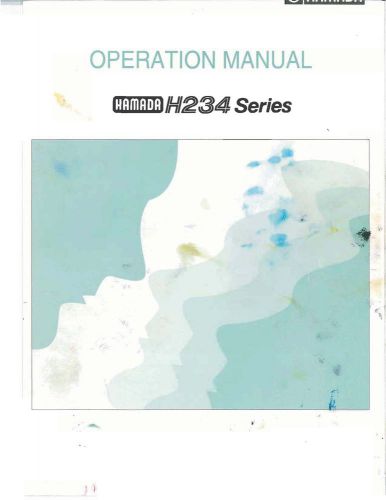 Hamada H234 series Operaring Manual (053)