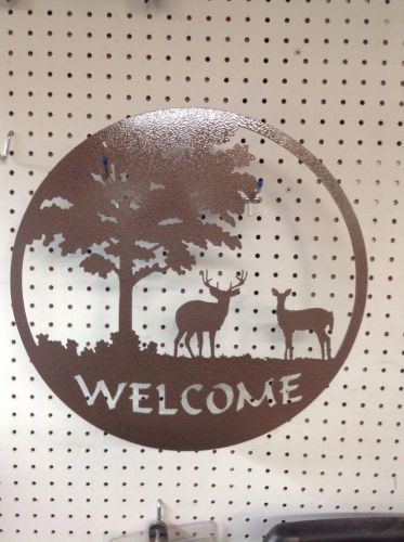 Cnc metal welcome sign