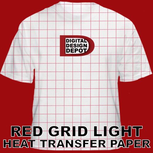 100PK LIGHT HEAT IRON ON TRANSFER PAPER FOR INKJET PRINTING