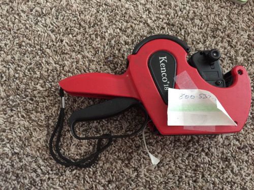 Kenco 18 Tagging Pricing Machine With Handle Strap Tag Gun