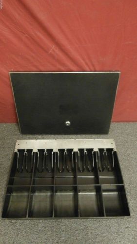 Cash register drawer insert till tray with lid apg  m15nf no key for sale