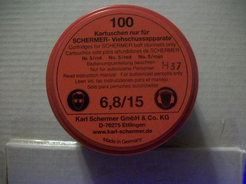 RED CARTRIDGES FOR SCHERMER STUNNER, RIMFIRE 100 CT. POWER ROUNDS