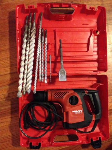 HILTI HAMMER DRILL TE 30-C AVR, 9 Bits