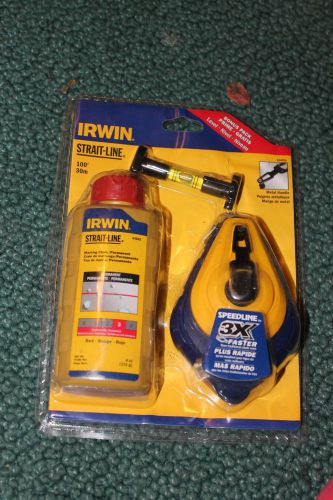 Irwin Strait Line Set - Chalk Line, Level &amp; Chalk