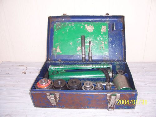 Greenlee Hydraulic Hole Punch Set