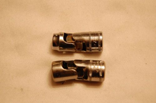 Snap-on 1/4&#034; Drive Metric Universal Swivel Sockets 7mm &amp; 8mm