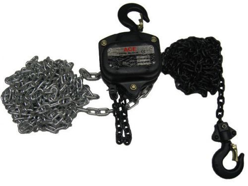 2 ton 3 metre chain block - 2000kg / lift / manual / hand / hoist / tackle for sale