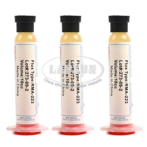 3pcs/lot advanced repair tool solder soldering paste 10cc flux grease rma-223 us for sale