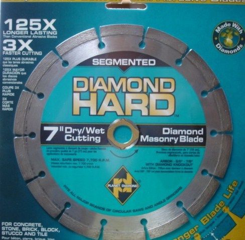 Planet diamond 7&#034; seg. diamond masonry blade #21307030 for sale