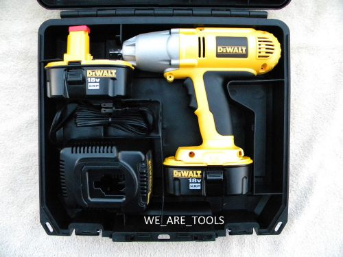 Dewalt dw059 18v cordless impact wrench,2 batteries,charger 18 volt dw059k-2 kit for sale