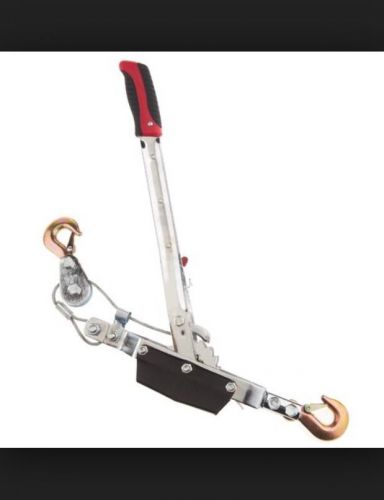 New!!!!4400lb hd 2 ton hoist ratchet hand lever puller come along double hooks for sale