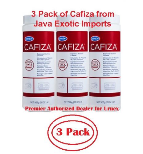 URNEX CAFIZA ESPRESSO &amp; COFFEE MACHINE CLEANER POWDER THREE 20 oz FREE USA SHIP