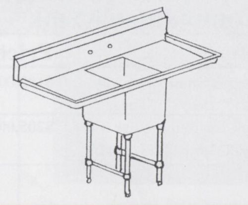 Klinger Economy 1 Compartment Sink-2 Drainboards