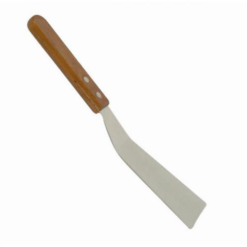1 pc stainless steel 2&#034; x 5&#034; pizza square server grill spatula wood handle new for sale