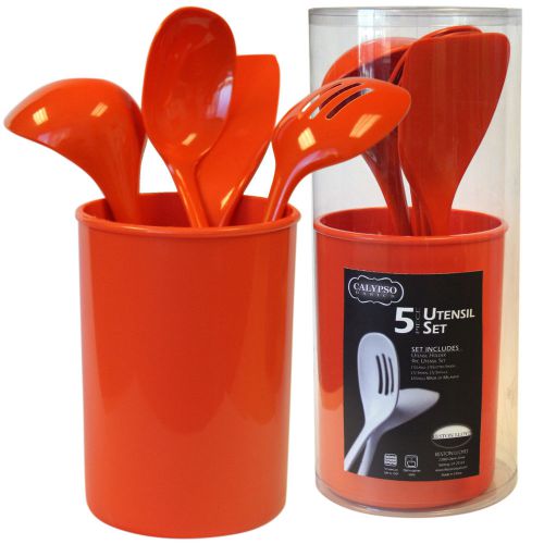 Reston Lloyd Calypso Basic 5 Piece Utensil Set Orange