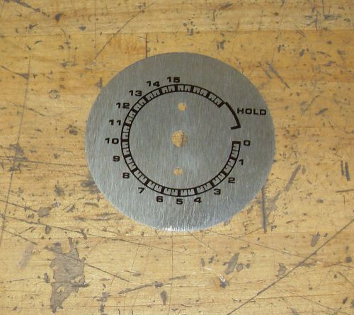 Hobart Mixer  M802 80qt &amp; V1401 140qt timer up grade  dial plate