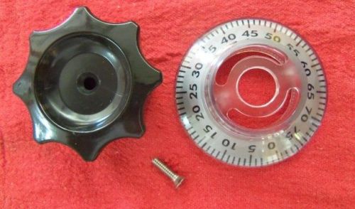 HOBART KNOB DIAL AND SCREW FOR MODELS 1612.1712, 1612E, 1712E, 1812, 1912 SLICER