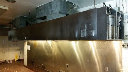 (2) 10&#039; Restaurant Exhaust Hood s, Exhaust Fan, Make Up Air, Ansul System