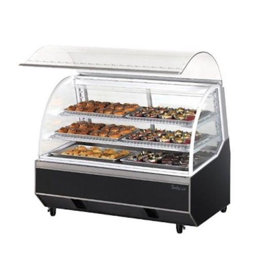 New turbo air 4ft frameless curved glass euro design dry bakery case!! for sale