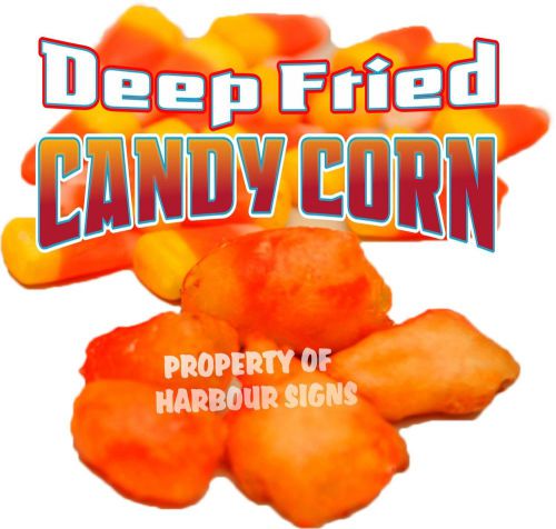 Deep Fried Candy Corn Decal 24&#034; Concession Restaurant Food Truck Menu Sticker