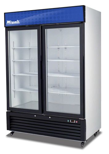 Migali c-49rm, reach in cooler - two hinged doors, 49 cu/ft ***free shipping *** for sale