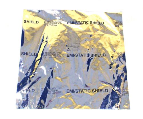 100 NEW EMI / STATIC MIL-PRF-81705D TYPE I 30&#034; x 30&#034; ANTI STATIC SHIELDED BAGS