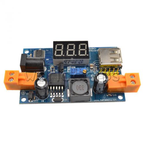 Lm2596 dc-dc buck converter step down power module+led voltmeter output 1.25-37v for sale