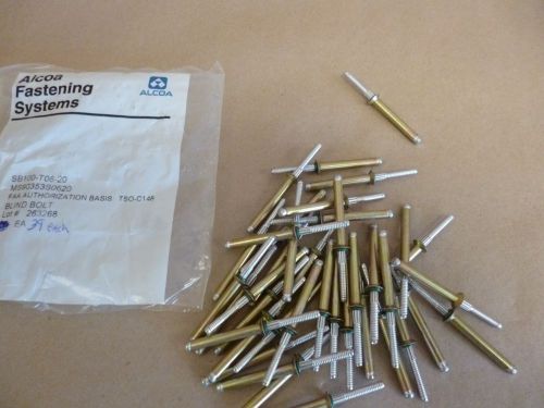 Ms90353s0620 , 0.197 dia. shank x 1-1/4&#034; grip alcoa aircraft blind rivets 39pcs for sale