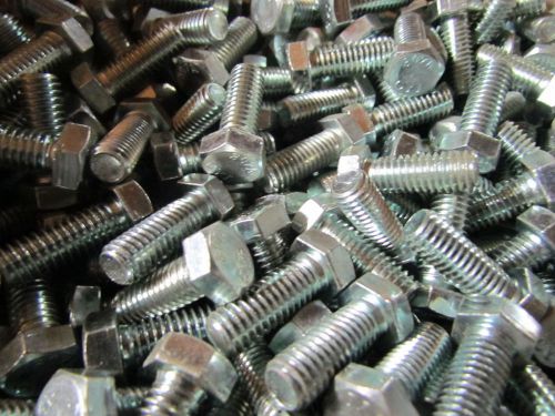 3/8-16 x 1&#034; UNC Inch Hex Head Cap Screw Bolt Zinc Plated Lot of 25