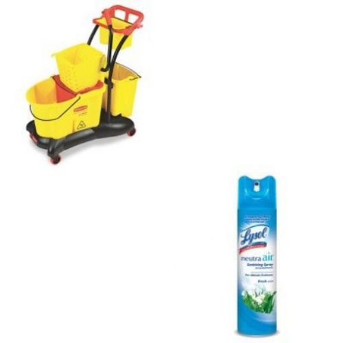 KITRAC76938EARCP778000YW - Value Kit - Rubbermaid-Wavebrake Mopping Trolley Side