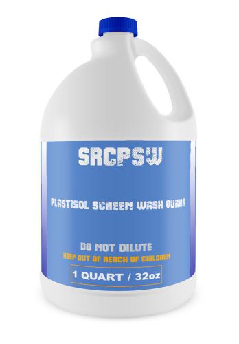 1 QUART, PLASTISOL SCREEN WASHOUT