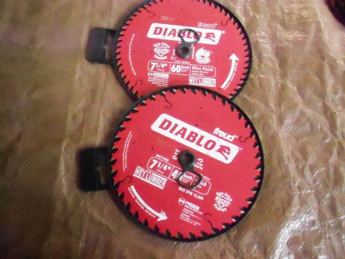 freud diablo 7 1/4&#034;  saw blades 1-60 &amp;1- 40 tooth