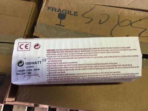 GE LU 100/D bulbs; Lucalux, S54 Ballast.  case of 12 bulbs