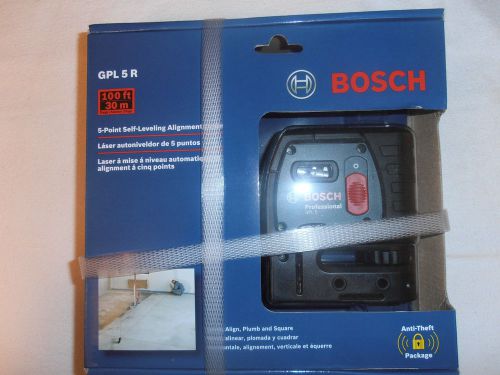 new sealed Bosch GPL5R 5 Point Self Leveling Alignment Laser Level