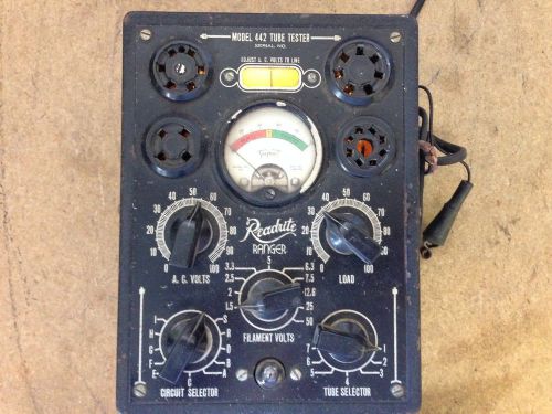 VINTAGE READRITE MODEL 442 TUBE TESTER WORKS