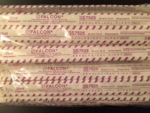 BD Falcon 357525,  25mL Sterile Serological Pipet, Bag of 50