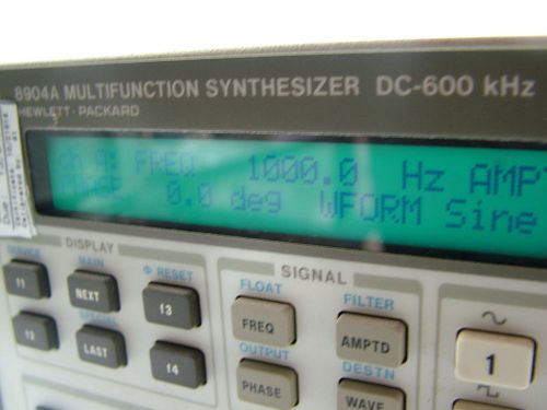 HP8904A  AGILENT MULTIFUNCTION SIGNAL GENERATOR  DC-600KHz  OPT 001  NICE!