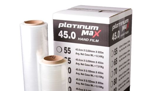 Stretch wrap 18&#034; x 2000&#039; 55 ga equivalent:  4 rolls (1 case): for sale