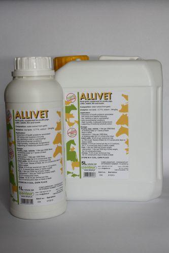 ALLIVET - LIQUID 100% GARLIC FOR HORSES, POULTRY, PIGS, CATTLE, RABBITS, FISH