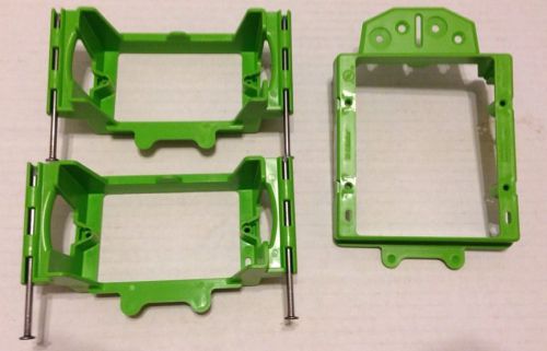 Pass &amp; Seymour Single Gang 2 Gang Low Voltage Nail-On Box Bracket Lot Of 3