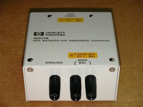 Agilent 16316A Balanced/Unbalanced Converter 16315A 16316A 16317A