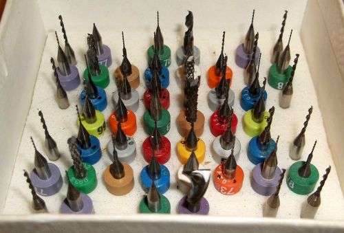 50 MICRO CARBIDE DRILL BITS DREMEL JEWELRY CNC