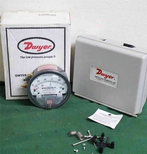 NEW DWYER INSTRUMENTS A-432 WATER RAIN METER GAUGE GAGE &amp; CASE !         F45