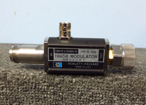 HP / Agilent 11665B  Type N (f), APC7 &amp; BNC RF Modulator, .015 GHz-18 GHz