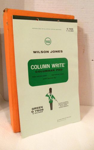 VINTAGE 10 8 1/2&#039;&#039; BY 14&#039;&#039; NOS WILSON JONES G7606 COLUMN WHITE COLUMNAR PADS