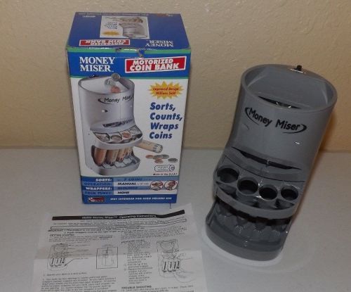 Money Miser Motorized COIN SORTER Wrap Bank Mag-nif **NEW**