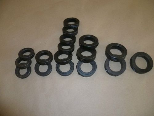 SHAFT COLLARS 2 PIECE SPLIT , LOT OF 17pcs, 1 1/4&#034; - 1 15/16&#034;, BLACK OXIDE