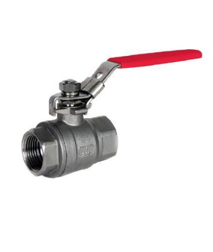 Stainless steel 2 piece lever ball valve  - npt thread  - 1/4&#034; to 2&#034; for sale