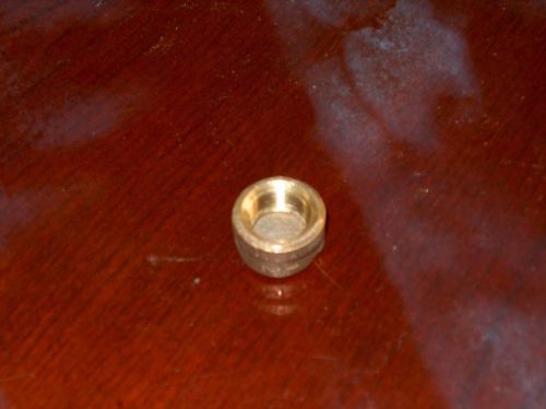 Pipe Fitting Connector - Brass 1/2&#034; Diameter NPT Female Cap End Cover